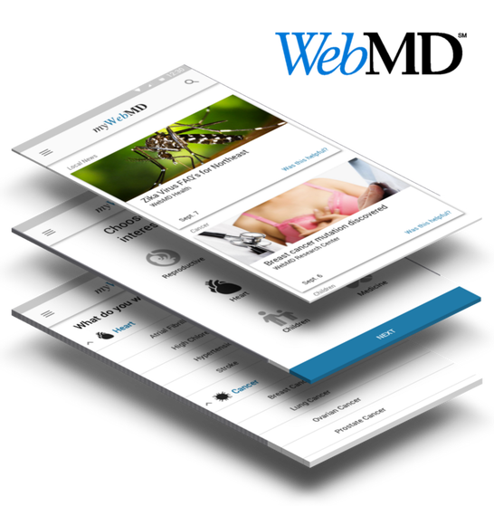 WebMD app layers
